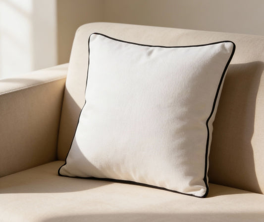Natural Kapok Cotton Cushion (Semal) | White | Soft Comfort