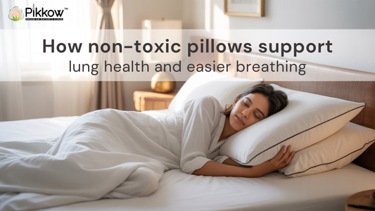 Non toxic pillows for breathing health supporting lung comfort during sleep