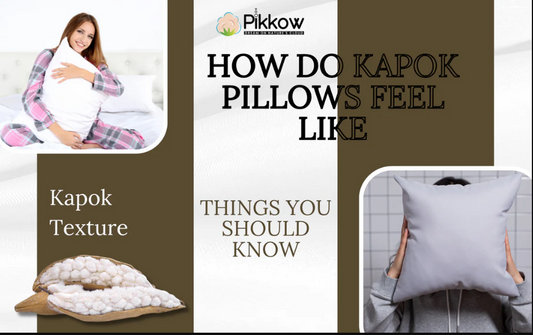 Woman hugging a Kapok pillow, showing the soft texture and comfort of Pikkow pillows.