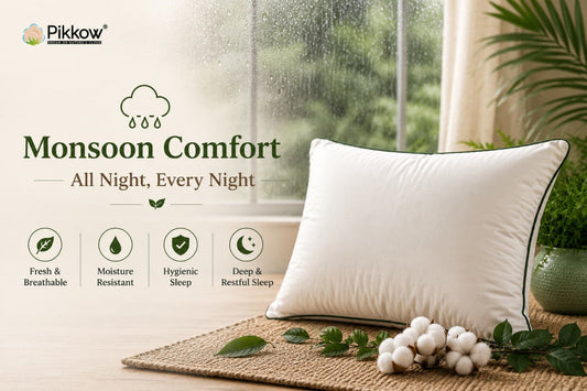 comfortable kapoc pillow for monsoon weather