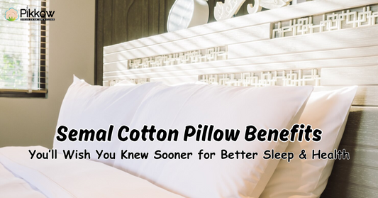 Semal cotton pillow made from natural kapok fiber for better sleep, neck pain relief, and eco-friendly comfort