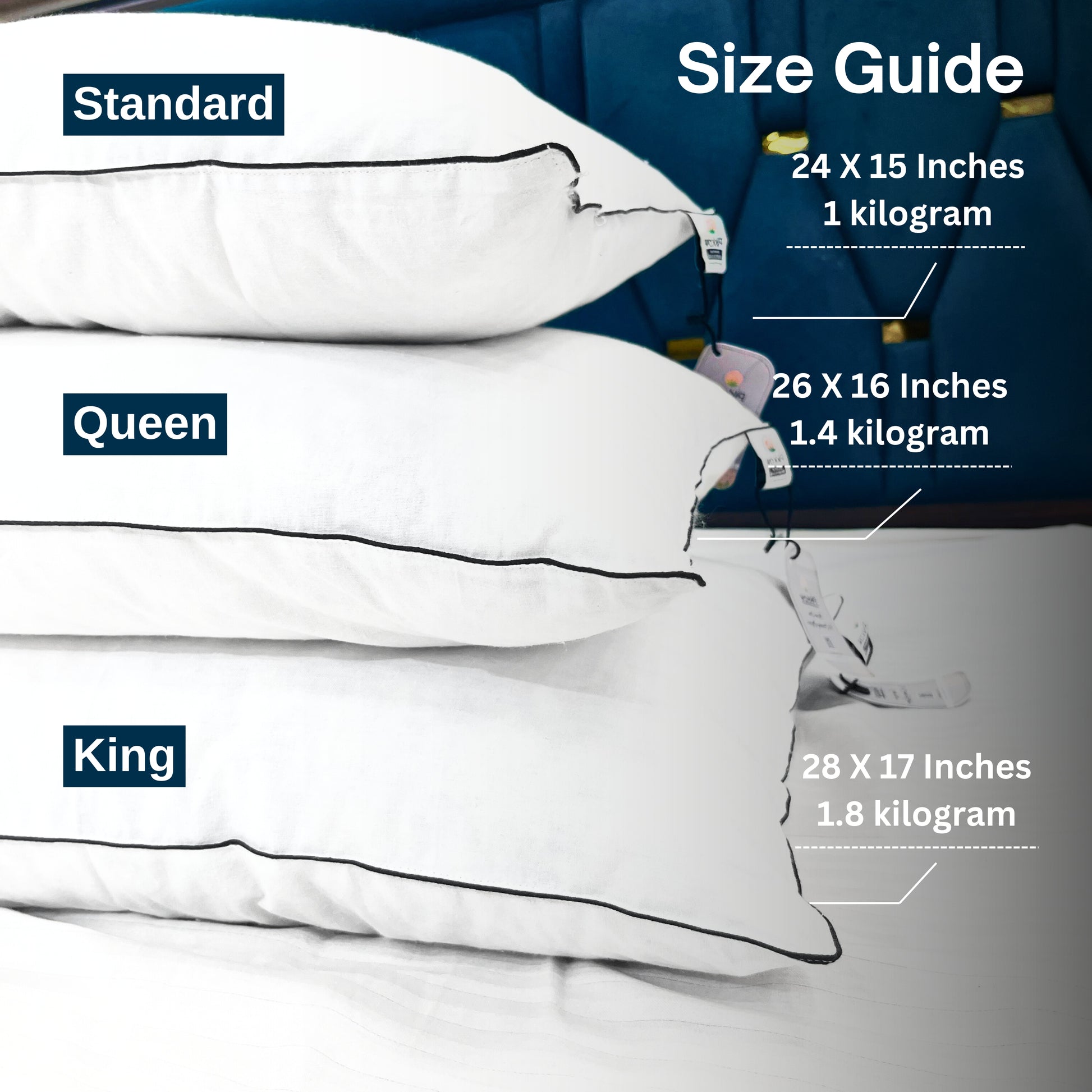 Guide Standard Pillowcase Measurements Size Bed Standard