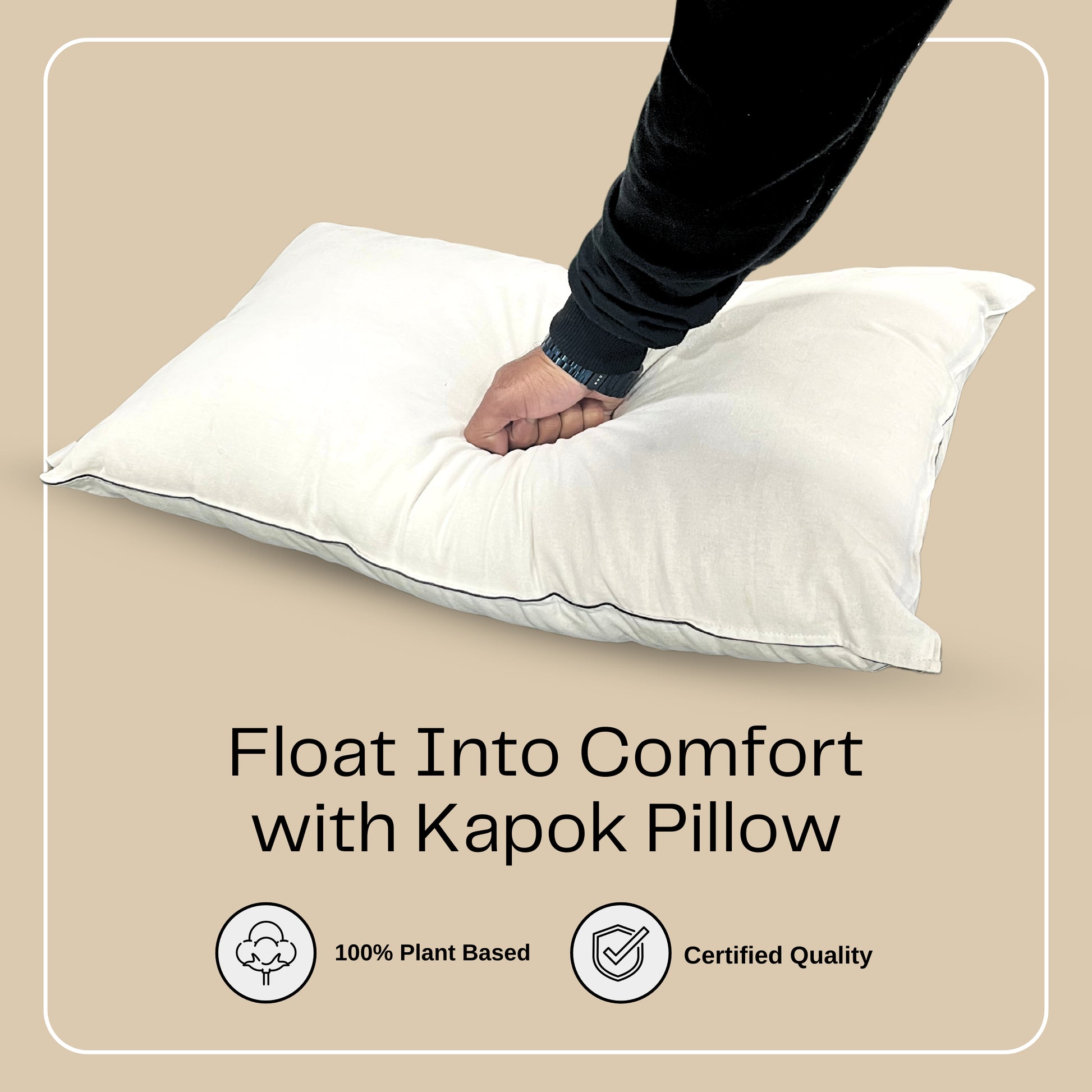 Buy 100% Natural Kapok King Size Pillow Pikkow