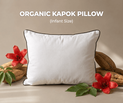 Natural Kapok Cotton Infant Pillow (Semal) | White | Gentle Support