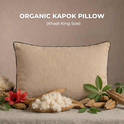 Organic Cotton Pillow | Kapok Pillow | King Size